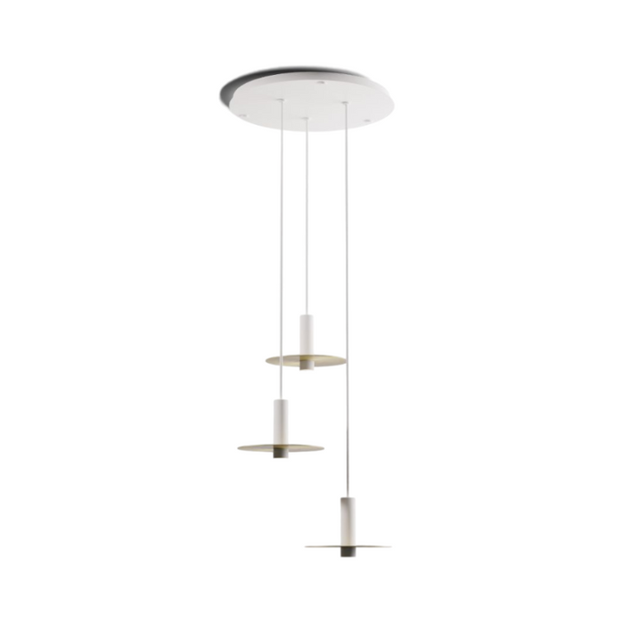 Koncept CMP-C3-S-06 Combi LED Pendant, Metal Plate