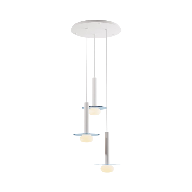 Koncept CMP-C3-S-12 Combi LED Pendant, Glass Plate with Frosted Glass Ball
