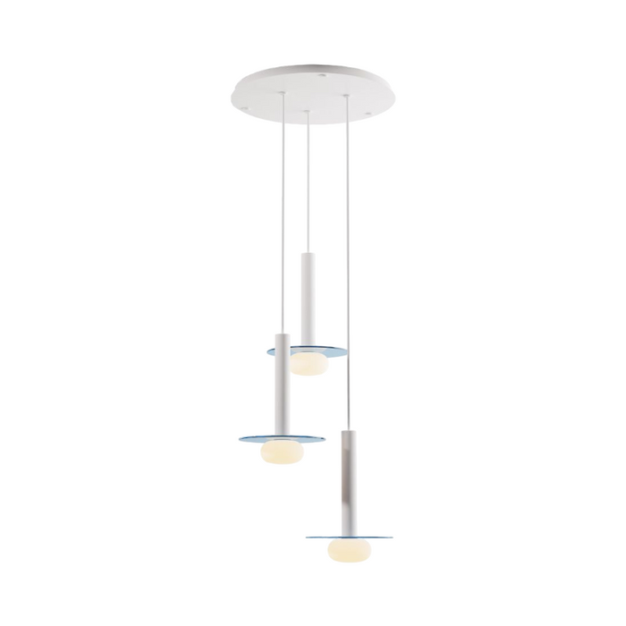 Koncept CMP-C3-S-12 Combi LED Pendant, Glass Plate with Frosted Glass Ball