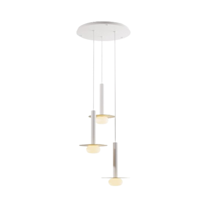Koncept CMP-C3-S-12 Combi LED Pendant, Metal Plate with Frosted Glass Ball