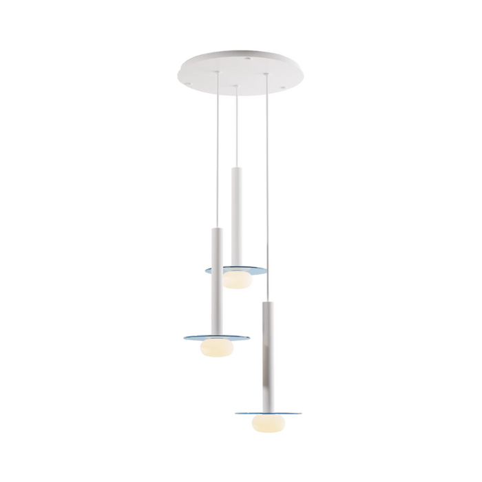 Koncept CMP-C3-S-16 Combi LED Pendant, Glass Plate with Frosted Glass Ball