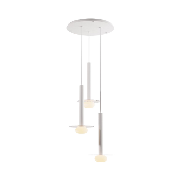 Koncept CMP-C3-S-16 Combi LED Pendant, Glass Plate with Frosted Glass Ball