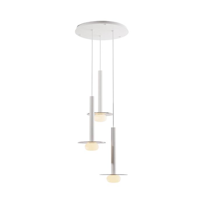 Koncept CMP-C3-S-16 Combi LED Pendant, Glass Plate with Frosted Glass Ball