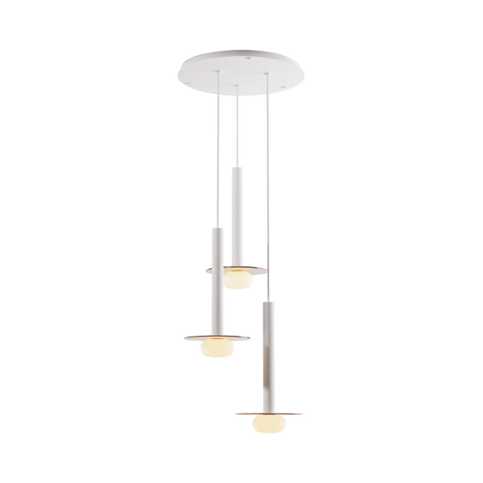 Koncept CMP-C3-S-16 Combi LED Pendant, Glass Plate with Frosted Glass Ball