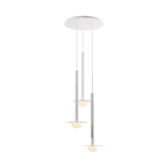 Koncept CMP-C3-S-24 Combi LED Pendant, Glass Plate with Frosted Glass Ball