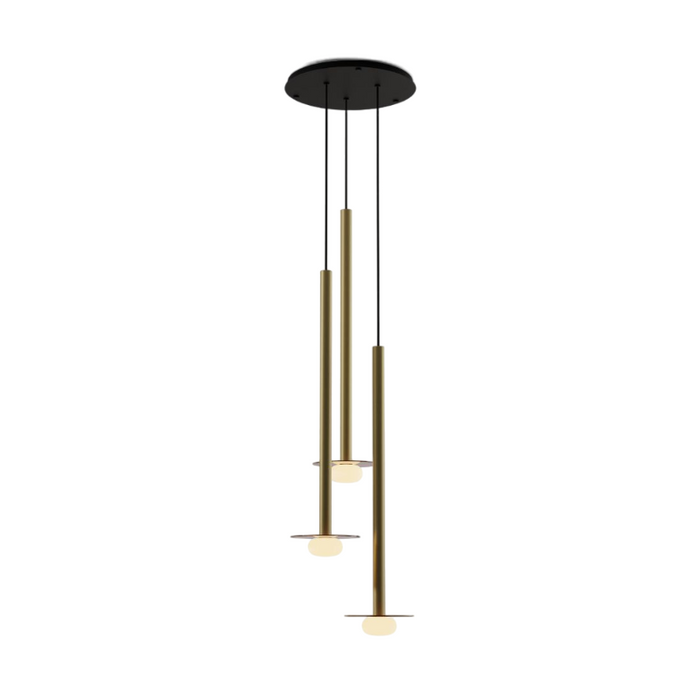 Koncept CMP-C3-S-36 Combi LED Pendant, Glass Plate with Frosted Glass Ball