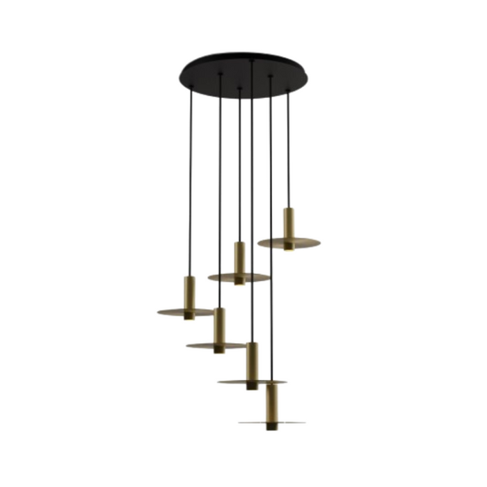 Koncept CMP-C6-S-06 Combi LED Pendant, Metal Plate