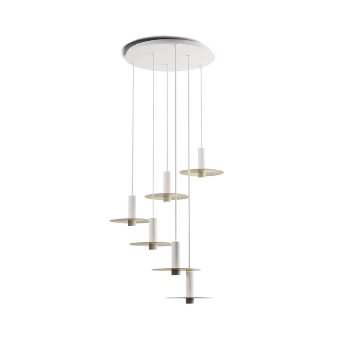 Koncept CMP-C6-S-06 Combi LED Pendant, Metal Plate