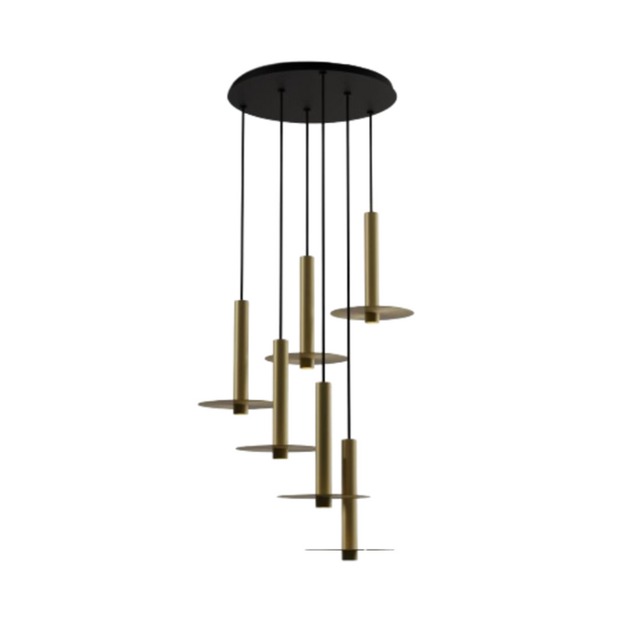Koncept CMP-C6-S-12 Combi LED Pendant, Metal Plate