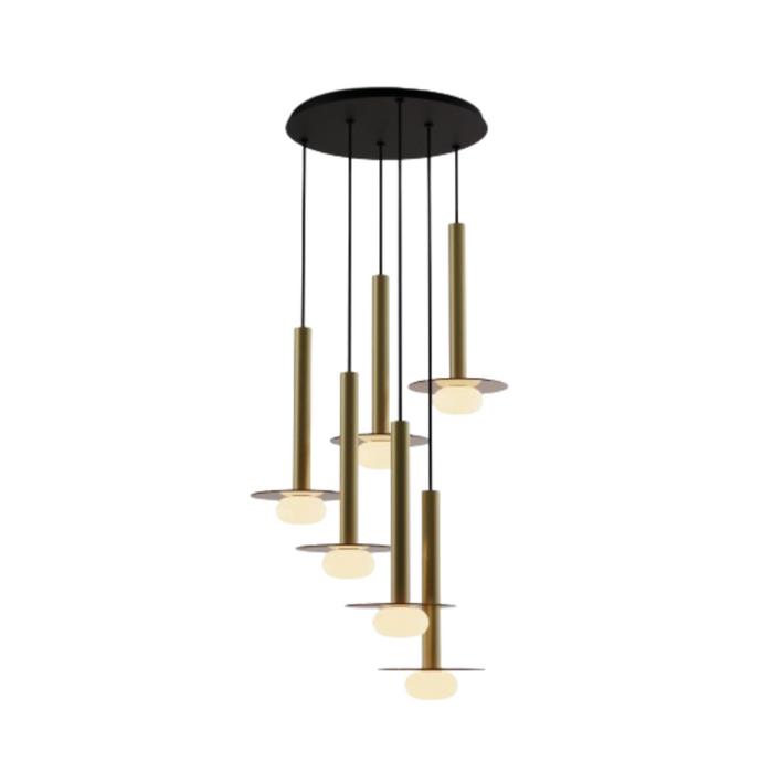 Koncept CMP-C6-S-16 Combi LED Pendant, Glass Plate with Frosted Glass Ball