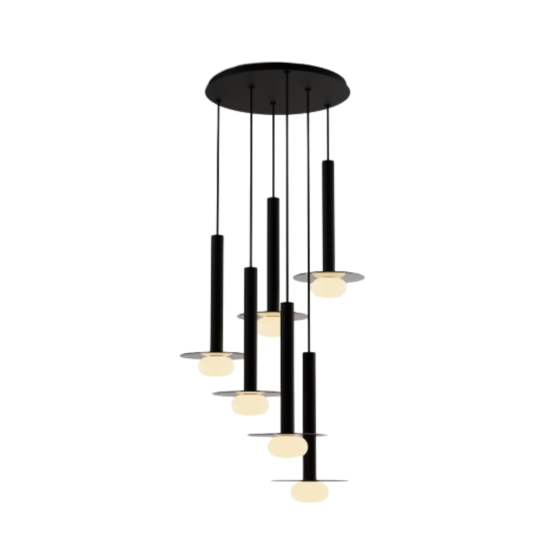 Koncept CMP-C6-S-16 Combi LED Pendant, Glass Plate with Frosted Glass Ball