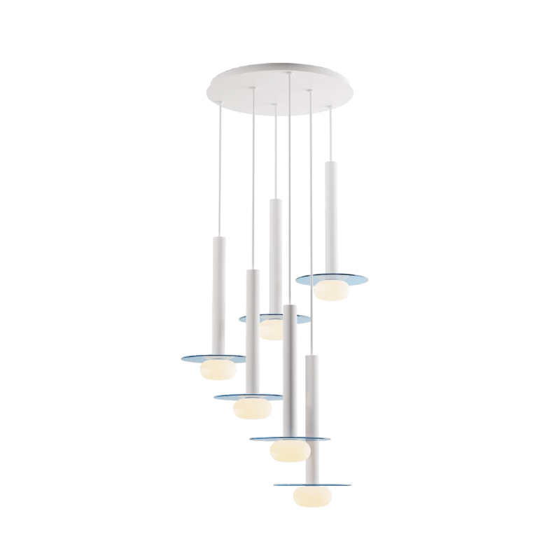 Koncept CMP-C6-S-16 Combi LED Pendant, Glass Plate with Frosted Glass Ball