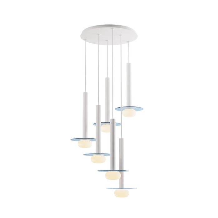 Koncept CMP-C6-S-16 Combi LED Pendant, Glass Plate with Frosted Glass Ball