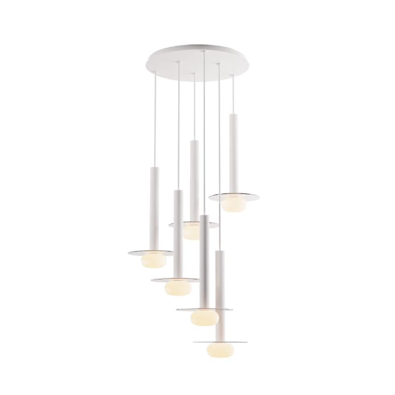 Koncept CMP-C6-S-16 Combi LED Pendant, Glass Plate with Frosted Glass Ball