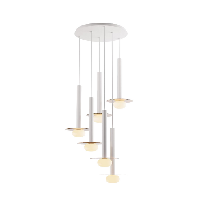 Koncept CMP-C6-S-16 Combi LED Pendant, Glass Plate with Frosted Glass Ball