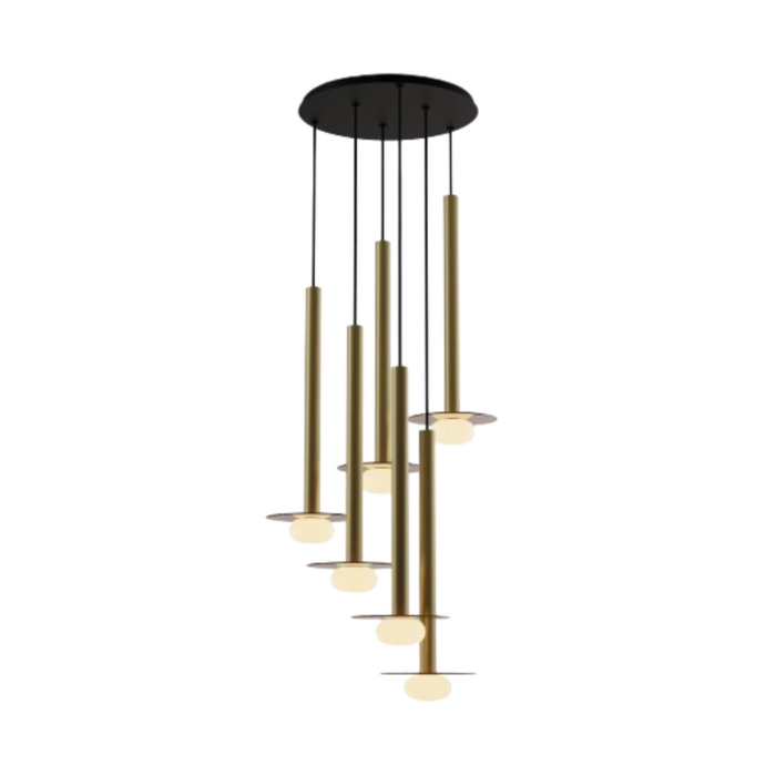 Koncept CMP-C6-S-24 Combi LED Pendant, Glass Plate with Frosted Glass Ball