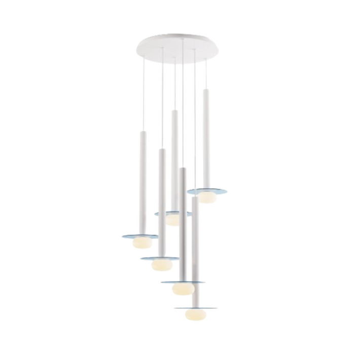 Koncept CMP-C6-S-24 Combi LED Pendant, Glass Plate with Frosted Glass Ball