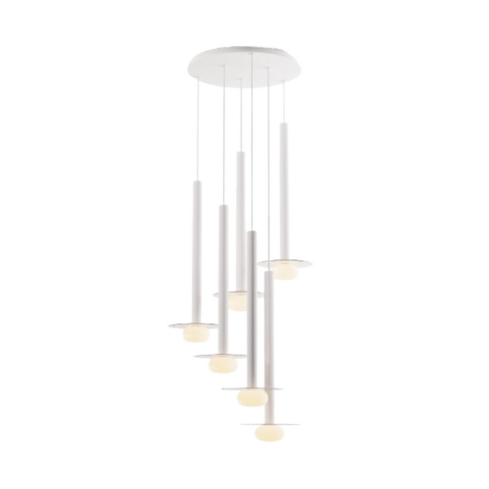Koncept CMP-C6-S-24 Combi LED Pendant, Glass Plate with Frosted Glass Ball