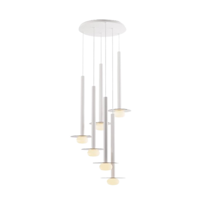Koncept CMP-C6-S-24 Combi LED Pendant, Glass Plate with Frosted Glass Ball