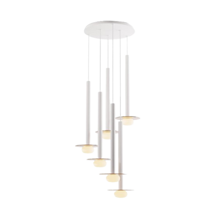 Koncept CMP-C6-S-24 Combi LED Pendant, Glass Plate with Frosted Glass Ball
