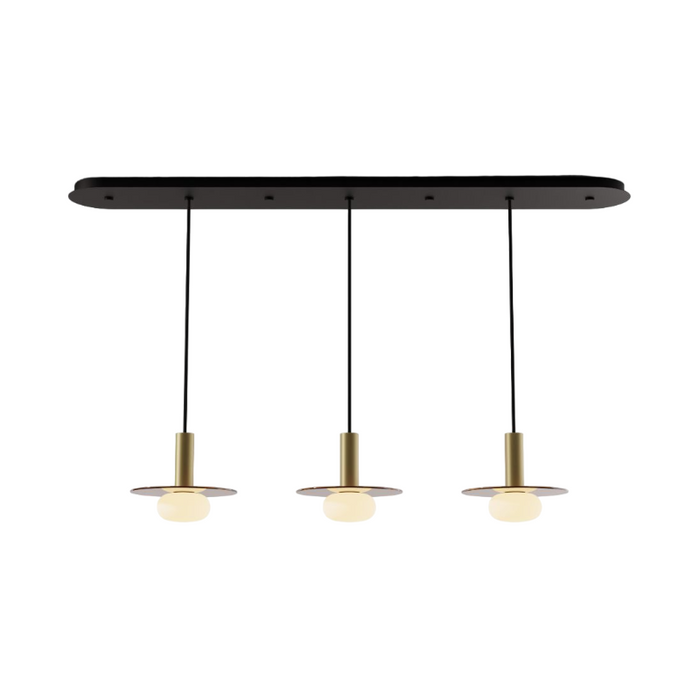 Koncept CMP-L3-S-06 Combi LED Pendant, Glass Plate with Frosted Glass Ball