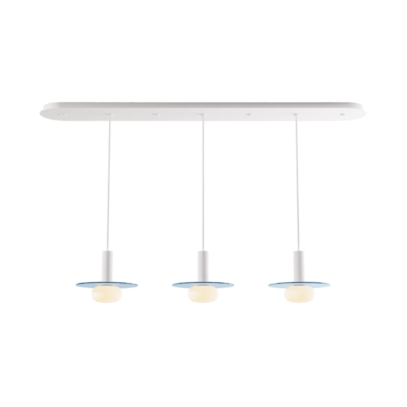 Koncept CMP-L3-S-06 Combi LED Pendant, Glass Plate with Frosted Glass Ball