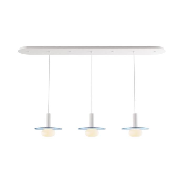 Koncept CMP-L3-S-06 Combi LED Pendant, Glass Plate with Frosted Glass Ball