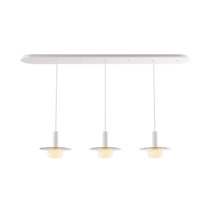 Koncept CMP-L3-S-06 Combi LED Pendant, Glass Plate with Frosted Glass Ball