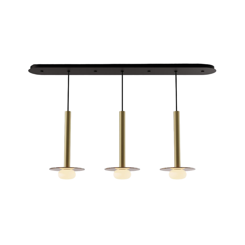 Koncept CMP-L3-S-16 Combi LED Pendant, Glass Plate with Frosted Glass Ball