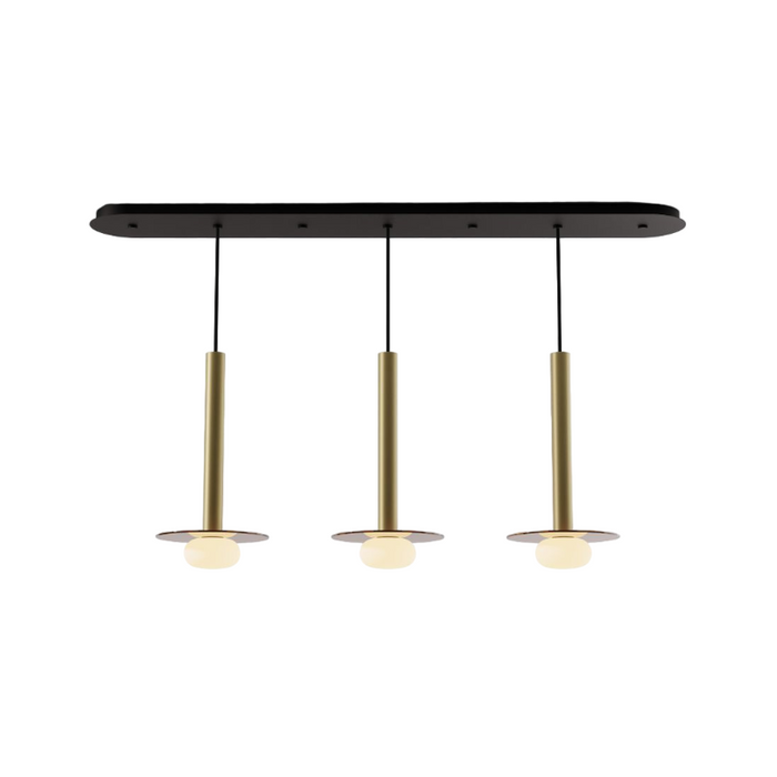 Koncept CMP-L3-S-16 Combi LED Pendant, Glass Plate with Frosted Glass Ball