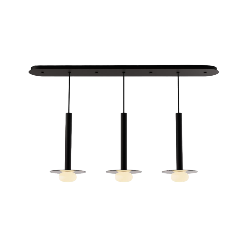 Koncept CMP-L3-S-16 Combi LED Pendant, Glass Plate with Frosted Glass Ball