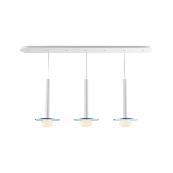 Koncept CMP-L3-S-16 Combi LED Pendant, Glass Plate with Frosted Glass Ball