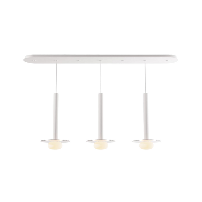 Koncept CMP-L3-S-16 Combi LED Pendant, Glass Plate with Frosted Glass Ball