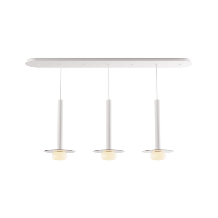 Koncept CMP-L3-S-16 Combi LED Pendant, Glass Plate with Frosted Glass Ball