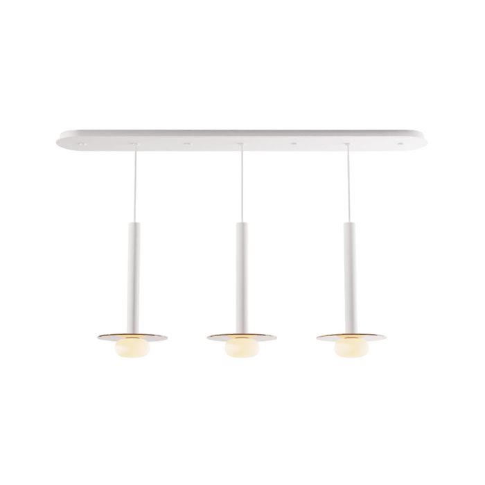 Koncept CMP-L3-S-16 Combi LED Pendant, Glass Plate with Frosted Glass Ball