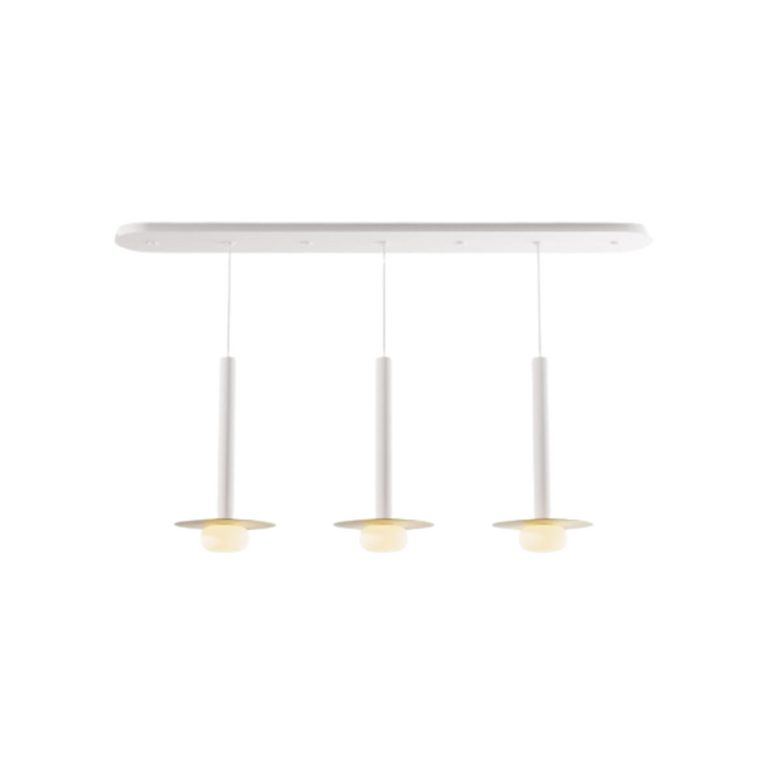 Koncept CMP-L3-S-16 Combi LED Pendant, Metal Plate with Frosted Glass Ball