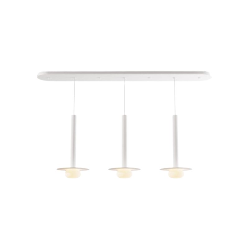 Koncept CMP-L3-S-16 Combi LED Pendant, Metal Plate with Frosted Glass Ball