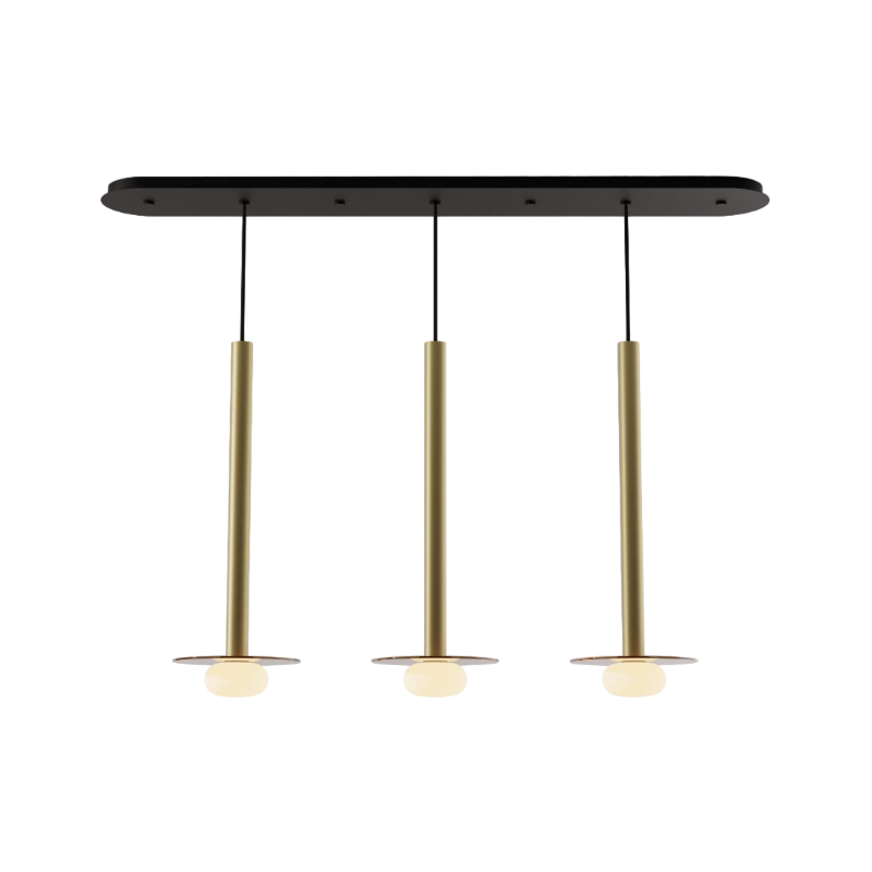 Koncept CMP-L3-S-24 Combi LED Pendant, Glass Plate with Frosted Glass Ball