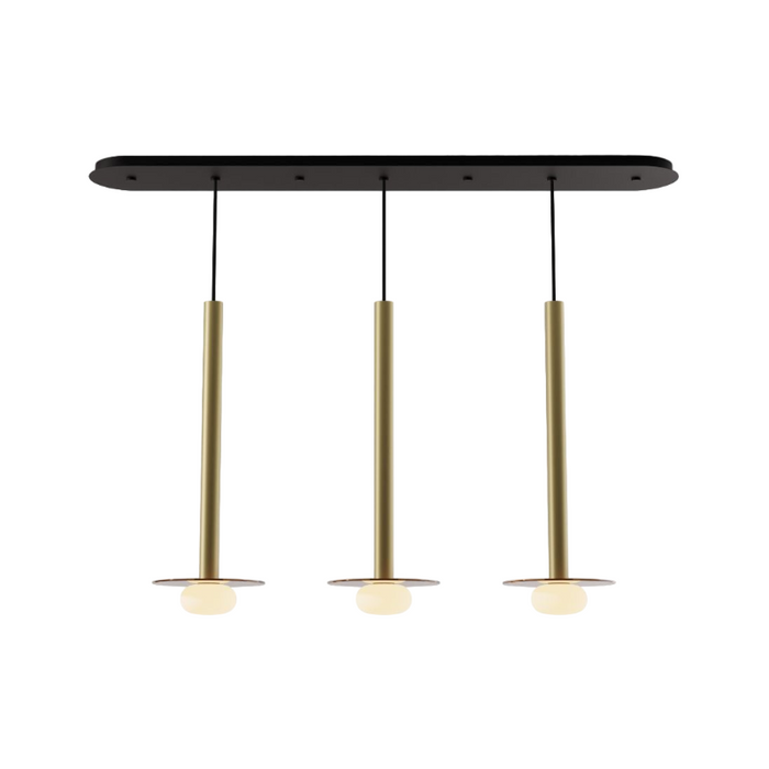 Koncept CMP-L3-S-24 Combi LED Pendant, Glass Plate with Frosted Glass Ball
