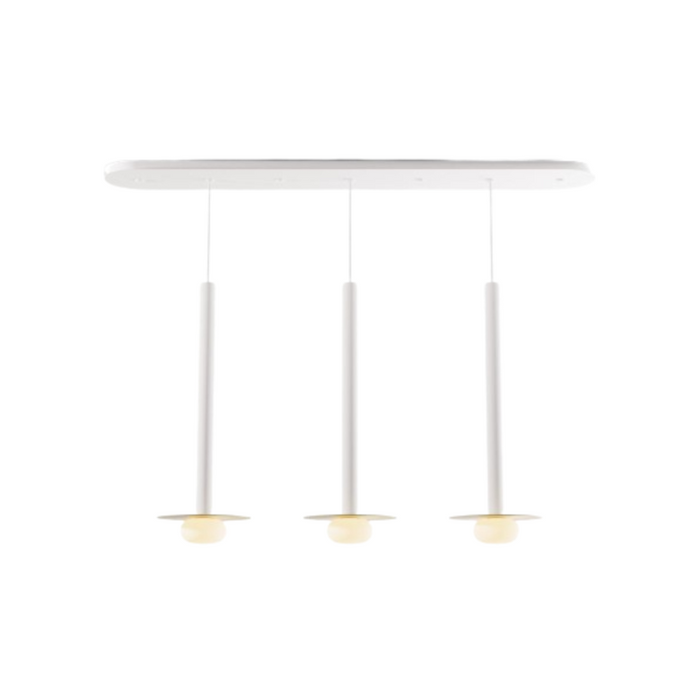 Koncept CMP-L3-S-24 Combi LED Pendant, Metal Plate with Frosted Glass Ball