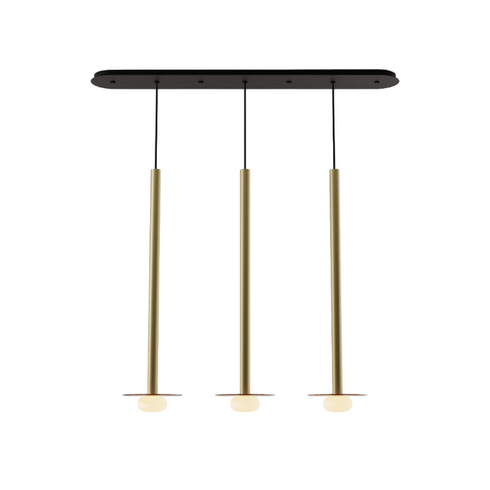 Koncept CMP-L3-S-36 Combi LED Pendant, Glass Plate with Frosted Glass Ball