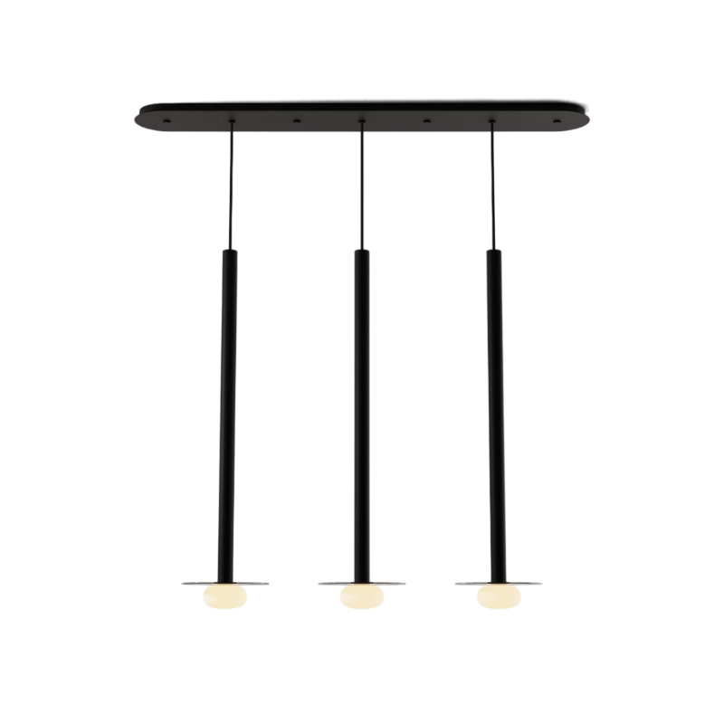 Koncept CMP-L3-S-36 Combi LED Pendant, Glass Plate with Frosted Glass Ball