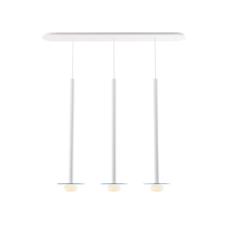 Koncept CMP-L3-S-36 Combi LED Pendant, Glass Plate with Frosted Glass Ball