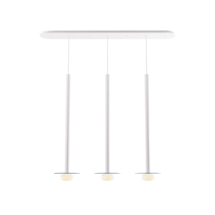 Koncept CMP-L3-S-36 Combi LED Pendant, Glass Plate with Frosted Glass Ball