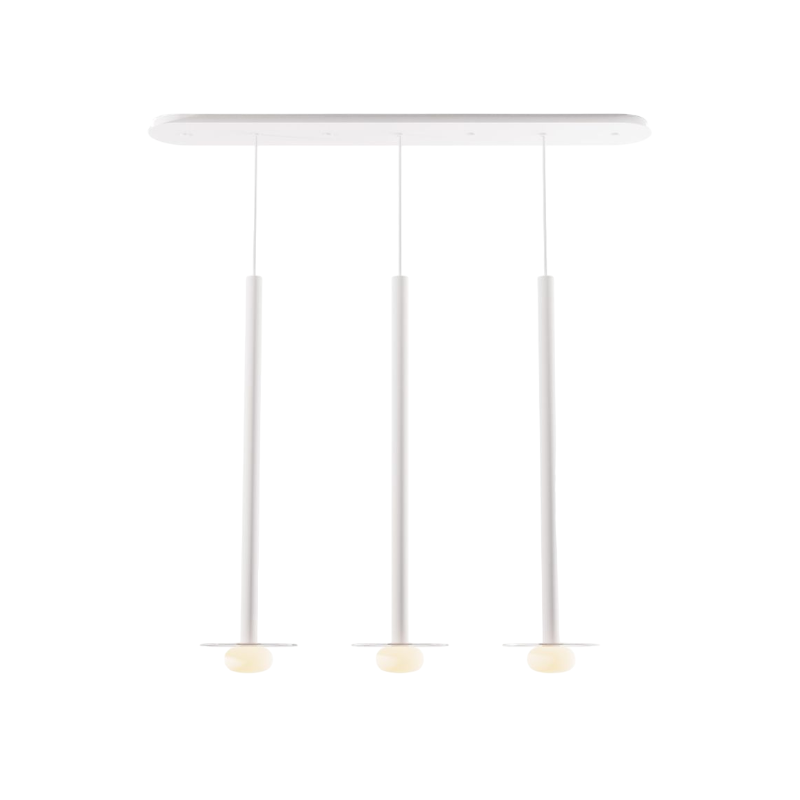 Koncept CMP-L3-S-36 Combi LED Pendant, Glass Plate with Frosted Glass Ball