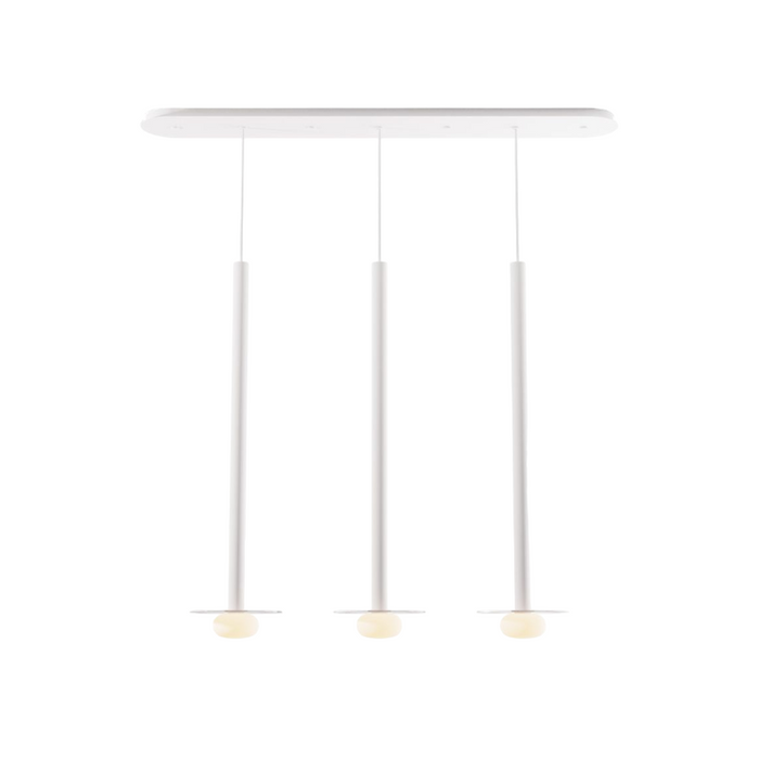 Koncept CMP-L3-S-36 Combi LED Pendant, Glass Plate with Frosted Glass Ball
