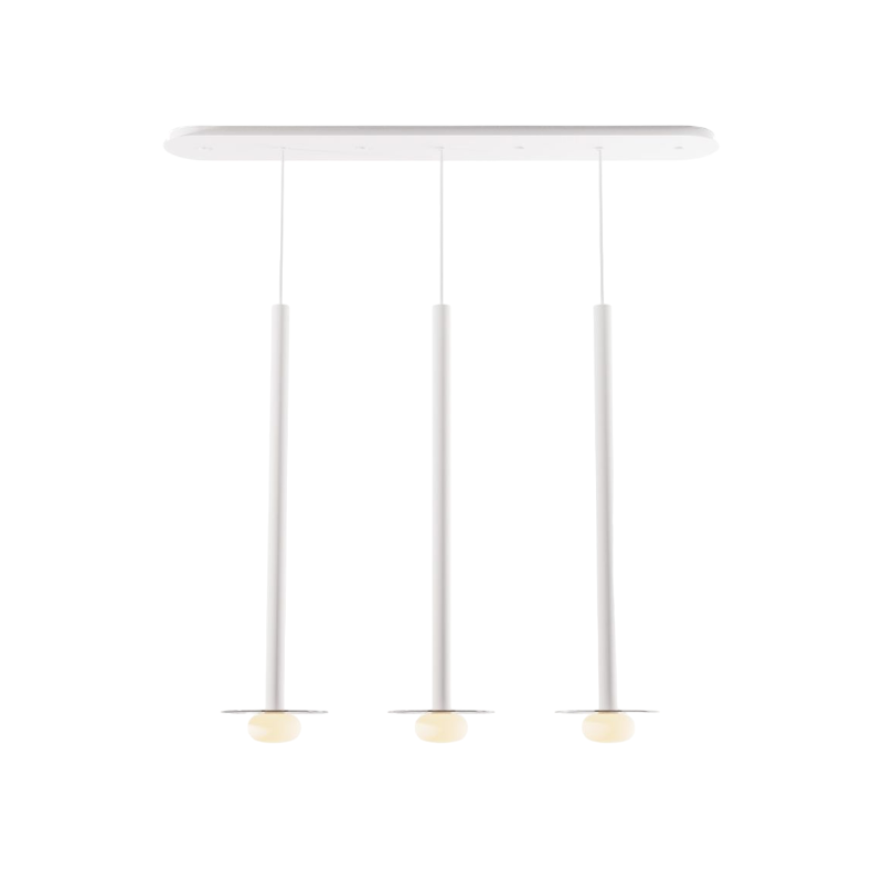 Koncept CMP-L3-S-36 Combi LED Pendant, Glass Plate with Frosted Glass Ball