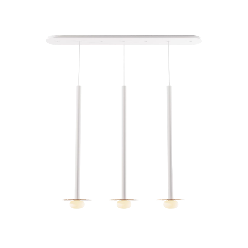 Koncept CMP-L3-S-36 Combi LED Pendant, Glass Plate with Frosted Glass Ball
