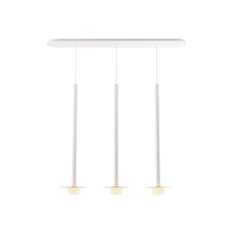 Koncept CMP-L3-S-36 Combi LED Pendant, Metal Plate with Frosted Glass Ball