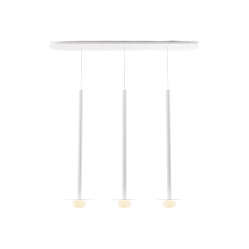 Koncept CMP-L3-S-36 Combi LED Pendant, Metal Plate with Frosted Glass Ball